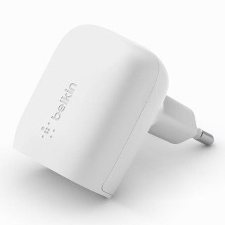 BELKIN BOOST CHARGE 20W USB-C SINGLE WALL CHARGER WHITE